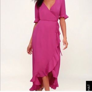 NWT $70 Wild Winds High Low Wrap Maxi Dress